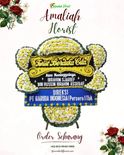 Papan Bunga Duka di Slawi Wetan